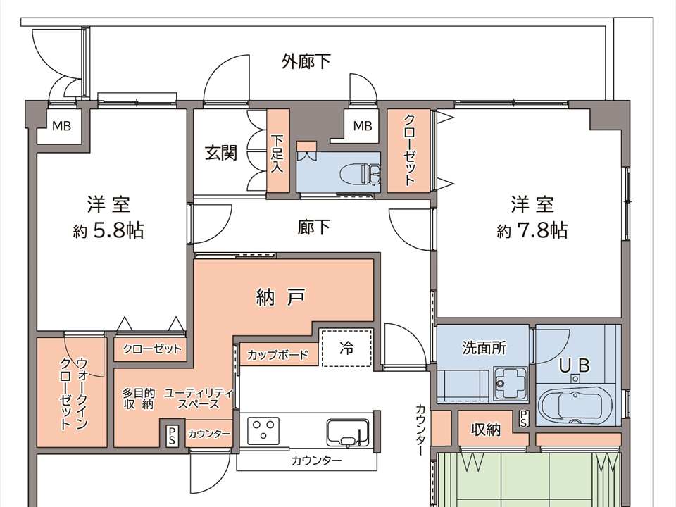 新規賃貸物件の間取図を作成