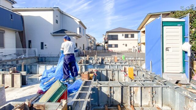 新吉田東5丁目Ⅲ新築戸建　基礎立上り